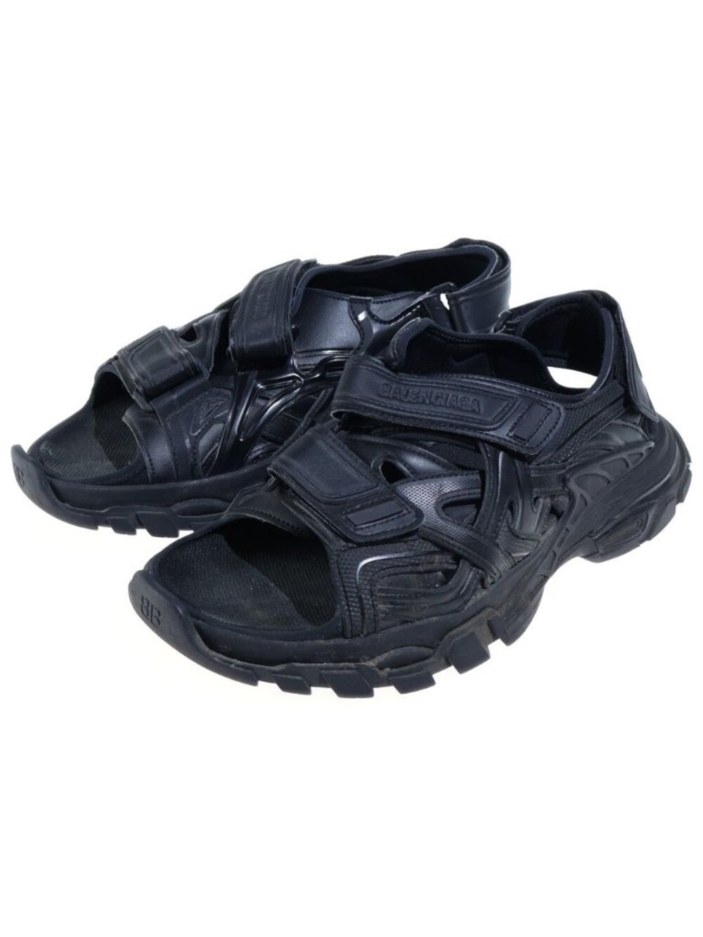Balenciaga Track Sandals Beltette Design BB Logo Sandals Shoes